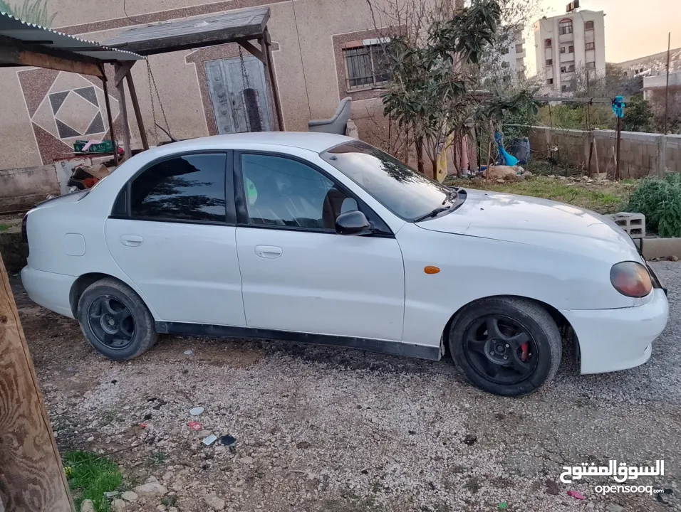 الحبة النظيفة ،دايو لانوس أوتوماتيك أصل برايفت (خصوصي) بنزين 1500 قطارة مىديل 2002