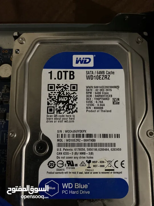 هارديسك ون تيرا. محرك الأقراص الصلبة WD Blue SATA سعة 1 تيرابايت