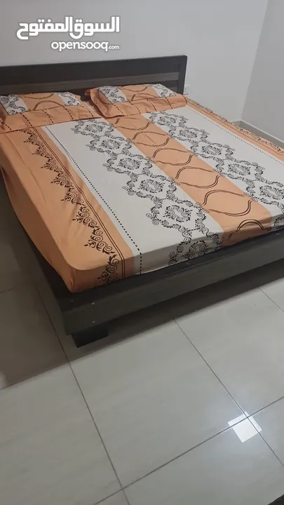 Double bed with mattress