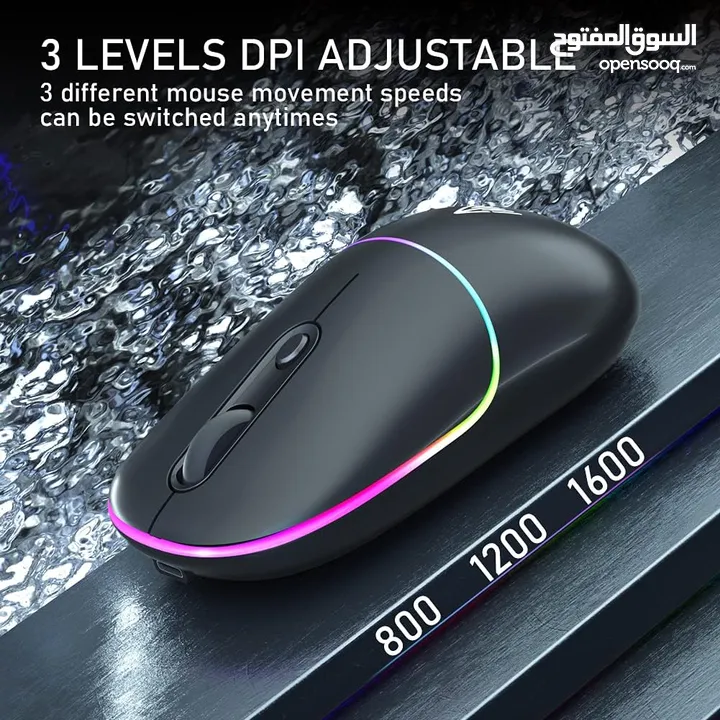 Solakaka SM15 2.4A GHz RGB Wireless Mouse ماوس لاسلكي