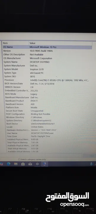 Laptop Dell inspiron 5570