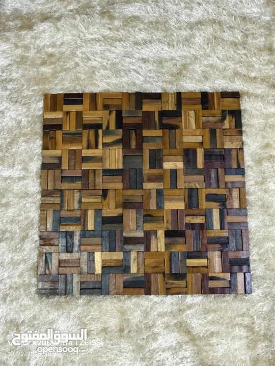 ديكور خشب خام 3D