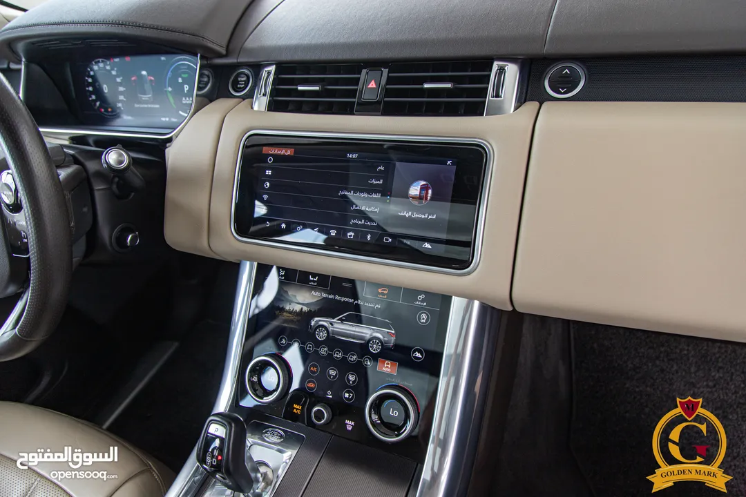 Range Rover Sport 2021 Hse Plug in hybrid  Black edition    السيارة وارد المانيا