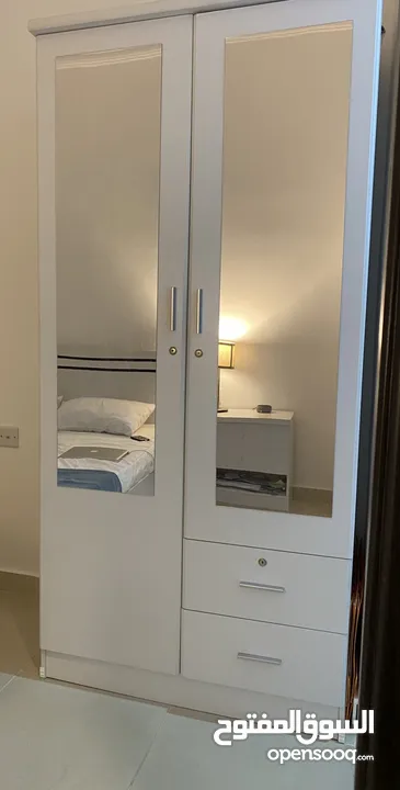 سرير دبل - كومدينا - كبت ملابس Double Bed - Bed side table - Cabinet