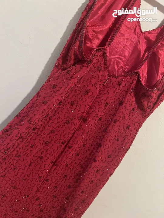 CRISTALL COLLECTION RED MAXI DRESS SIZE 6p