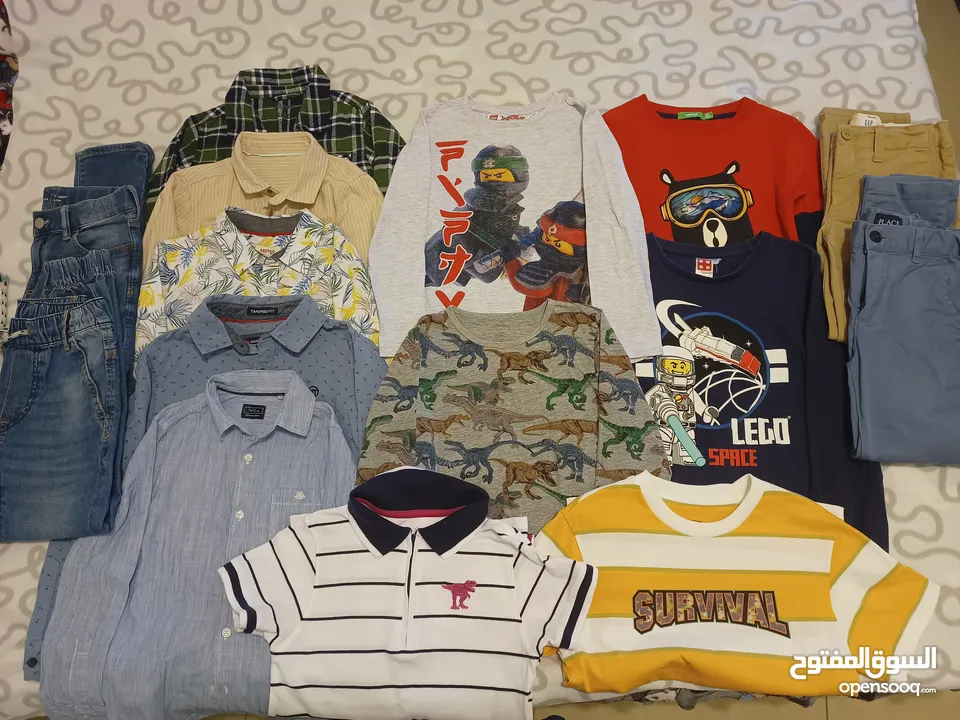 Package of clothes for a boy