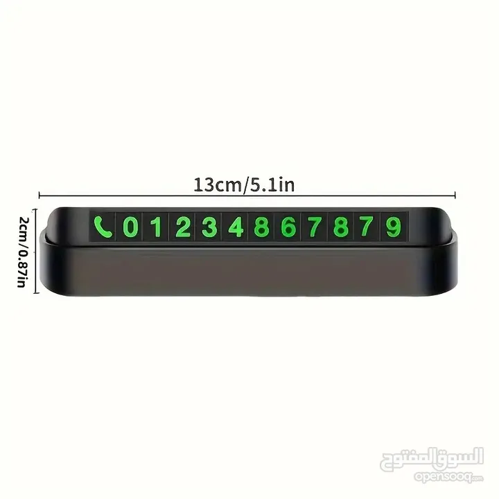 Car Temporary Parking Movable Number Plate