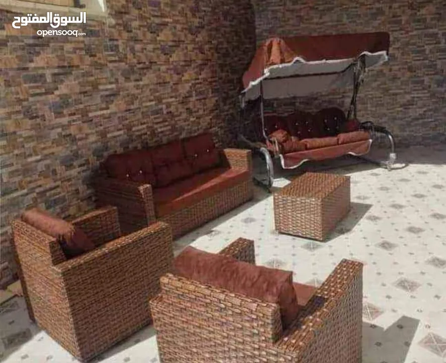 عروض على أطقم رتان الخماسي فقط 1115 شامل التوصيل داخل عمان والزرقاء