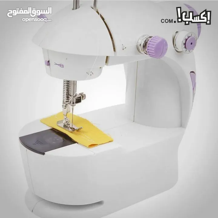 ماكينة خياطة صغيرة الحجم محمولة سهلة الاستخدام والتخزين قادرة على خياطةواصلاح مختلف انواع الاقمشة