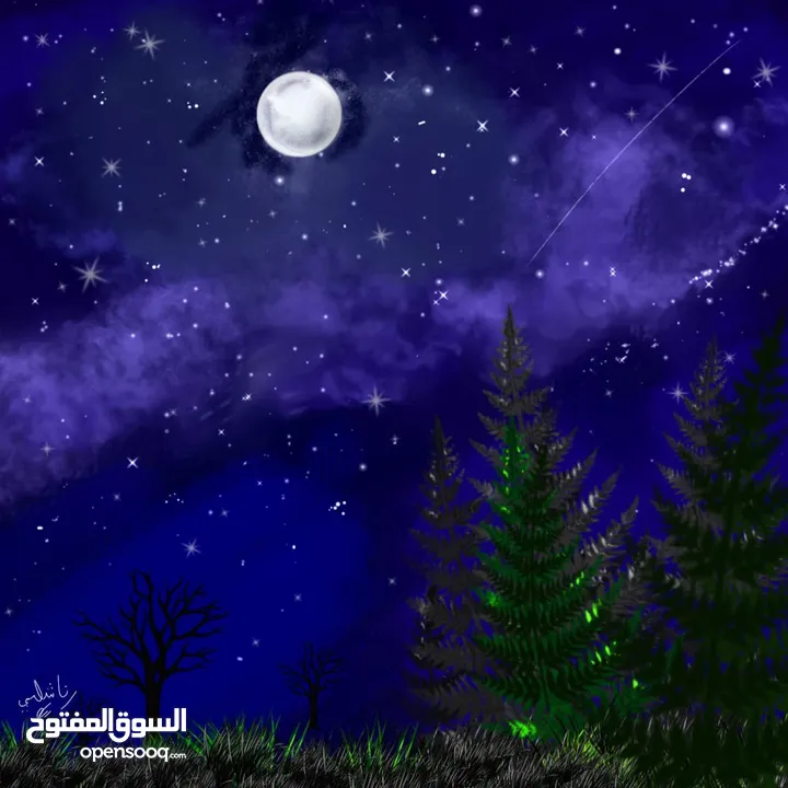 لوحات فنية مرسومة يدوي و لوحات حسب الطلب و تصاميم منشورات مواقع التواصل الاجتماعي