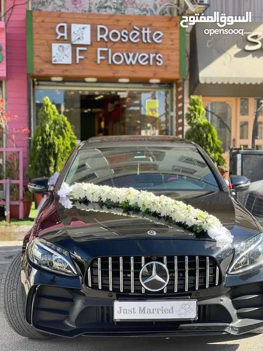 Mercedes C200 2019 (أحمد الشرمان) لتأجير سيارات الأعراس