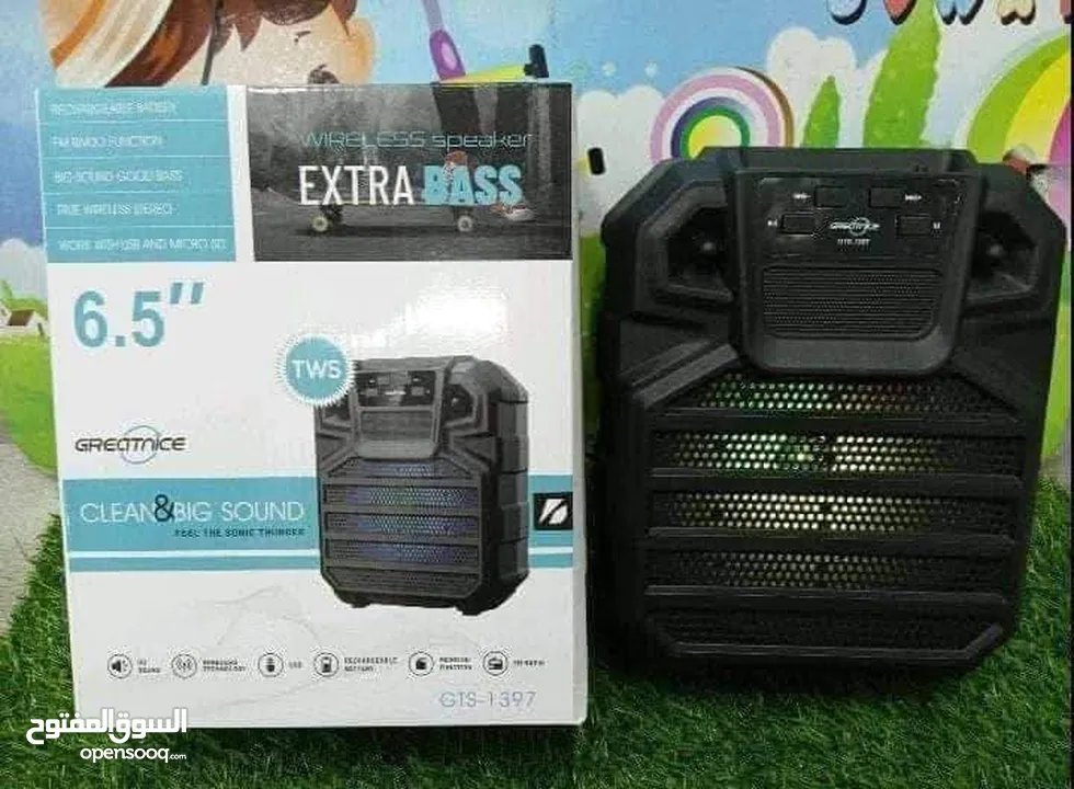 سماعات 6.5 انش شحن سماعة سبيكر بلوتوث و اضائه وراديو صوت قوي سماعه حفلات منزليه SPEAKER مكبر صوت