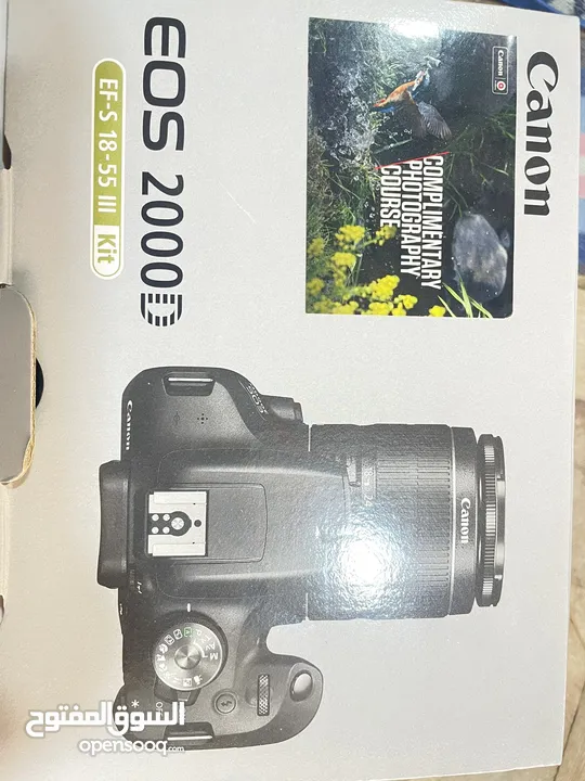 كاميرا كانون جديد بالكرتونة cannon EOS 2000D