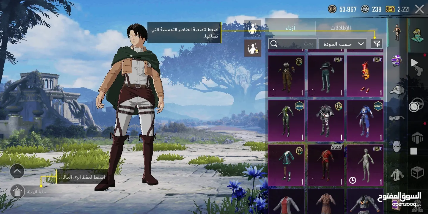 حساب ببجي للبيع عمر الحساب 2 سنين