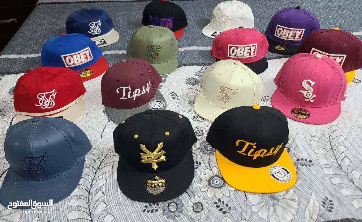 طواقي snapback، cap , hat ، طاقيه