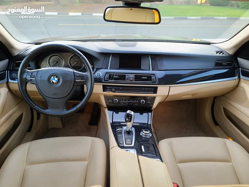 BMW 5 Series 2015, GCC Specs, Top Option, Single Owner, Accident free