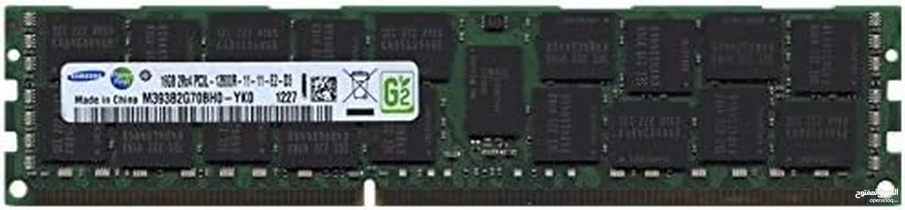 ذاكرة 16GB DDR3-1600 للسيرفرات Dell , HP