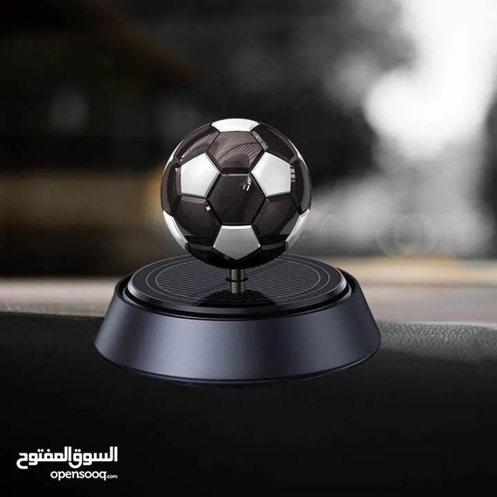 معطر سيارة بالطاقة الشمسية على شكل كرة سلة أضف لمسة فخامة وسيطرة على رائحة سيارتك يعمل بالضوء