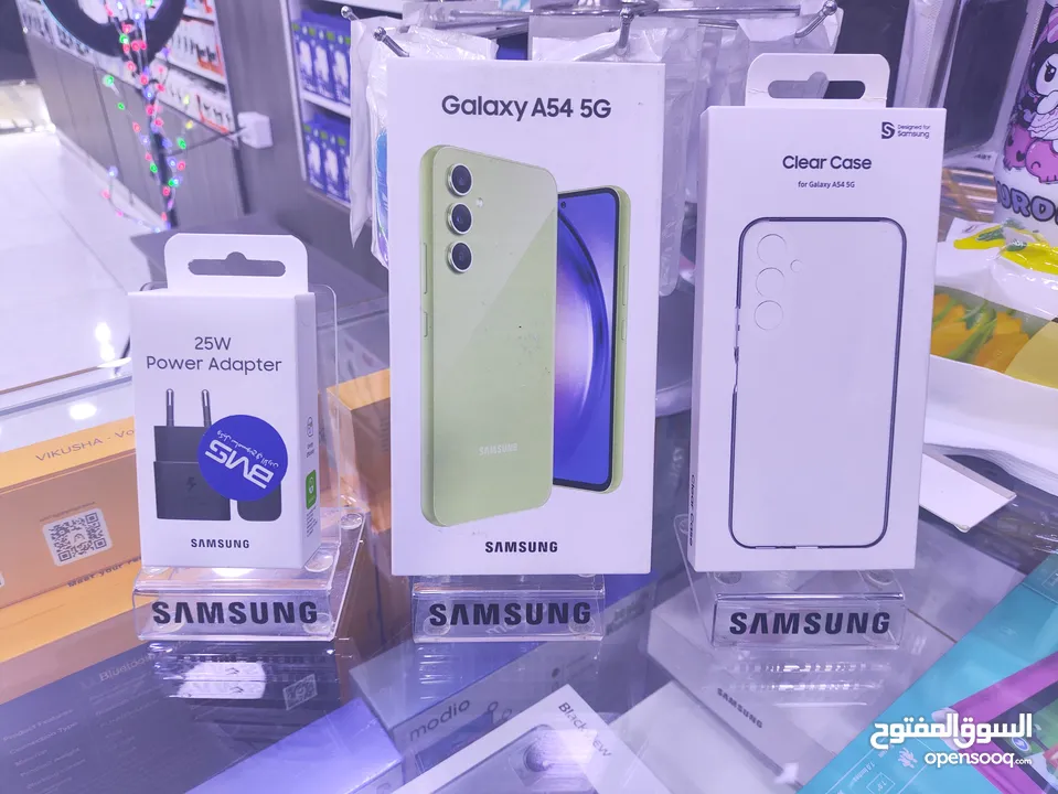 الوان الصيف ليموني SAMSUNG A54 5G جديده معها كفى وشاحن هدية متوفر توصيل