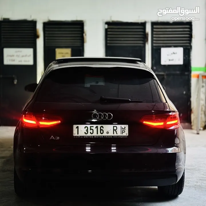 اودي A3 هتش باك لون عنابي مميز سيارة مميزة جداً وبسعر ممتاز جداً للبيع - بحالة الوكالة
