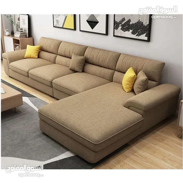 Sofa set Solid Frame and Silver Tax Fabric