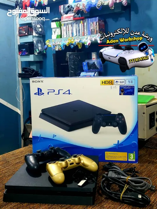 جهاز PS4 سليم شرق اوسط مختم.   حجم الذاكره 500