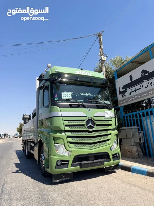 سيارة شحن مرسيدس  2020 mb5 قياس 2545 مع ونش طوب نوع palfinggr مع صندوق جناب المنيوم