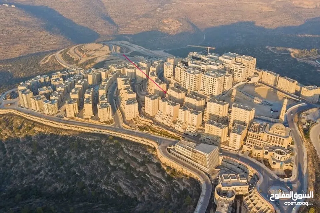 شقة مطله في روابي بمساحة 182 متر جاهز للسكن