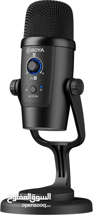 BOYA BY-PM500W Dual Mode Wireless & Wired Omnidirectional/Cardoid Microphone مايكروفون مكتبي لاسلكي