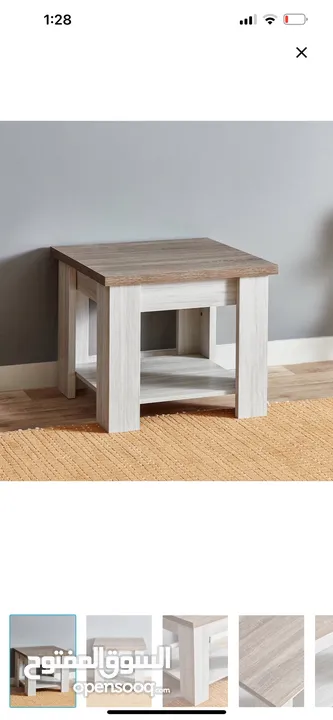 طاولة تلفزيون مع طاولة وسط و2 طاولات جانبيات فقط 55 bd