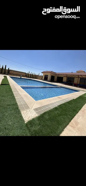 (مزرعه للايجار اليومي والحفلات اكبر بركه سباحه بالمنطقه 4 غرف نوم طريق المطار بالقرب من المطار