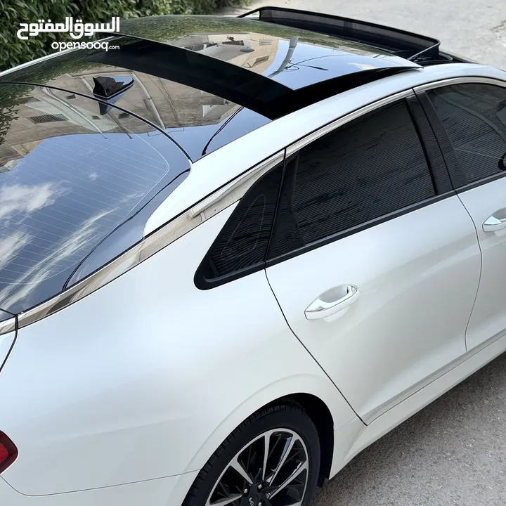 كيا kia k5 2022  ليمتيد فل اعلى صنف وارد كوري  فحص كامل 7جيد