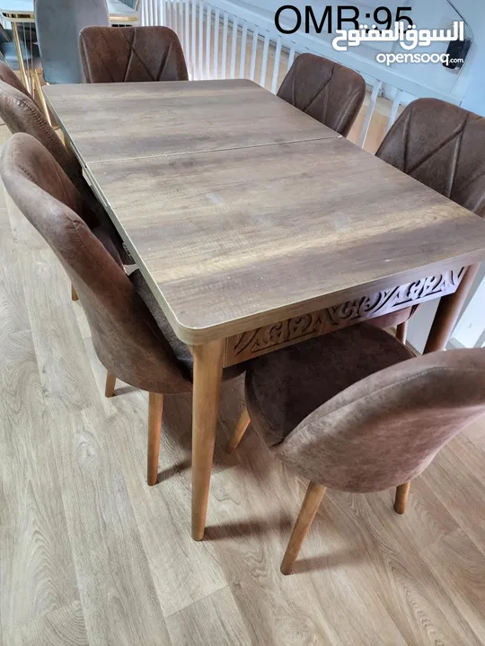 TURKEY DINING TABLE 1+6 EXTENSION TYPE OPEN CLOSE