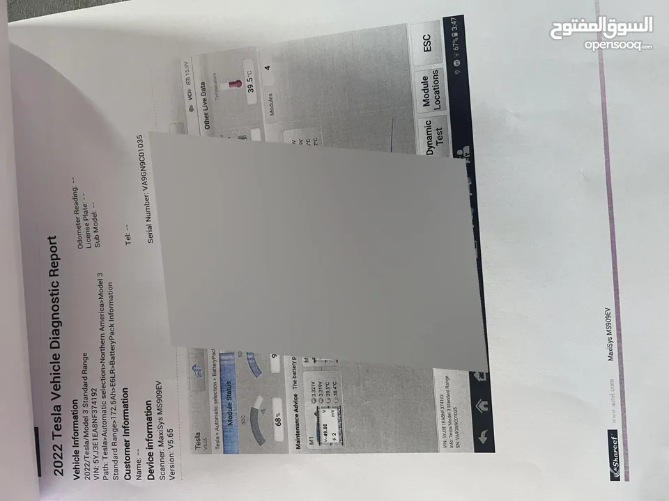 تيسلا 2022 ستاندرد بلس فحص كاااامل بسعر حرق كاش او اقساط