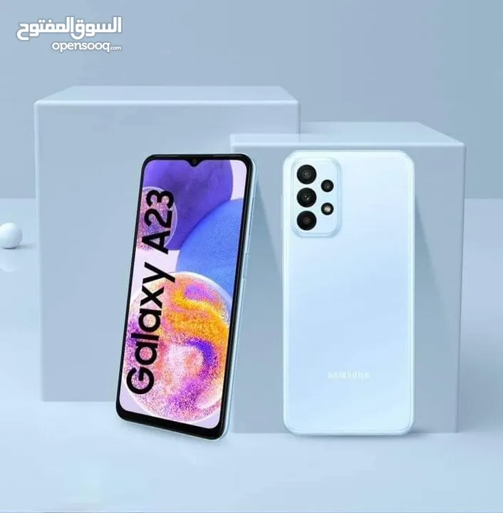اخو الجديد Samsung A23 رام 12 جيجا 128 بدون كرتونه هدية كفر ولزقة وشاحن الاصلي متوفر توصيل