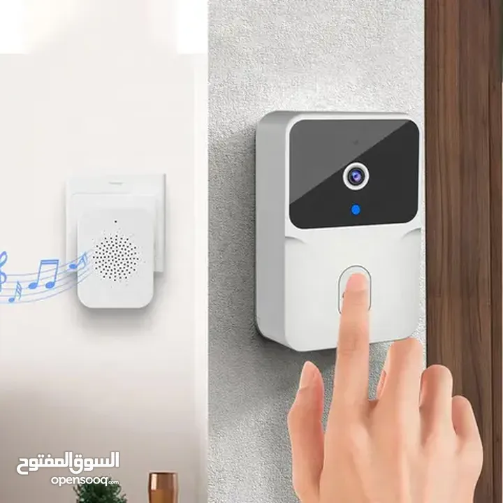 جرس الباب الذكي مع كاميرا راقب باب منزلك بسهولة عبر هاتفك جرس باب مزود ب كاميره WIFI