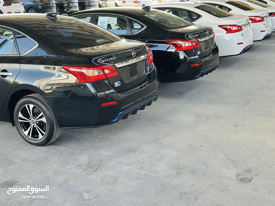نيسان سيلفي كهرباء 2019 ممشى قليل جداً اصلي 30 الف كيلو ل60 الف فحص كامل اتوسكور A فحص البطاريه 100