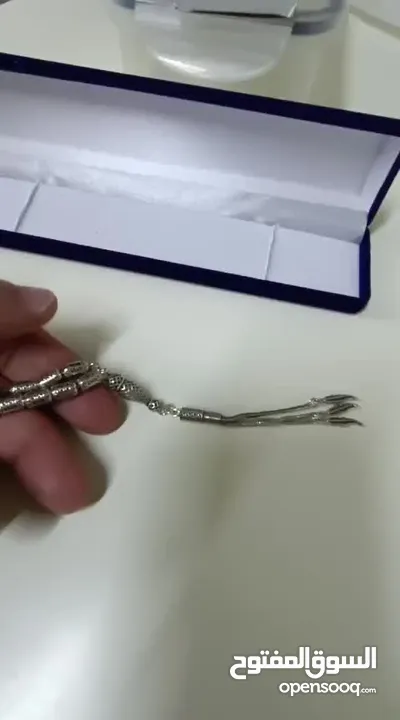 سبحة فضة ملكية / تحفة فنية تليق بيدك