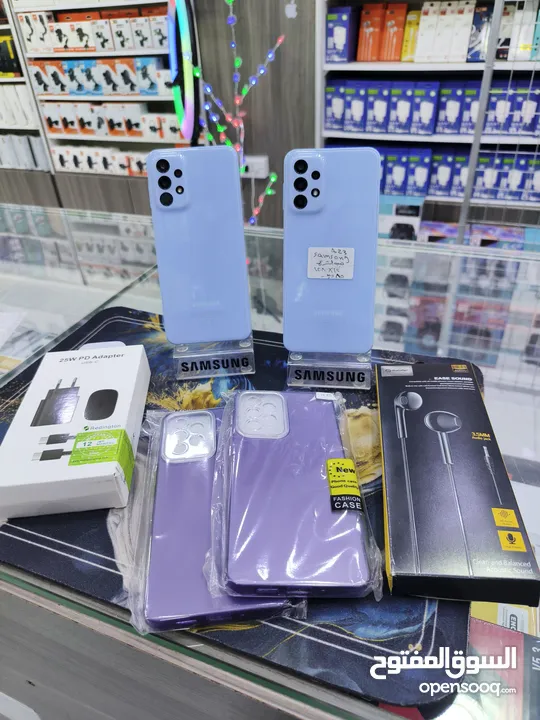 الازرق البارد متوفر SAMSUNG A23 رام 12 جيجا 128 بدون كرتونه معه بكج هدية متوفر توصيل