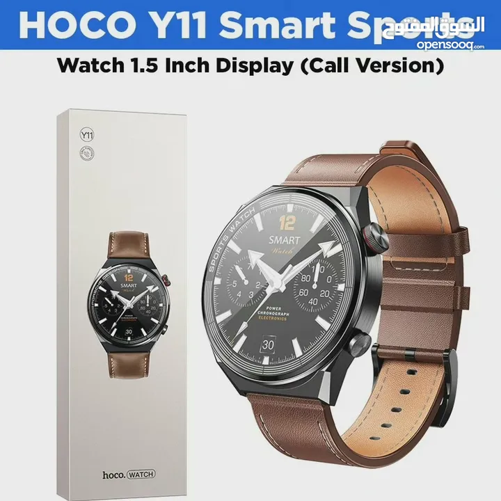 الساعة الذكيه الاكثر مبيعا هوكو Y11  تحتوي الساعة الذكية على لوحة تحكم ذكية مدمجة