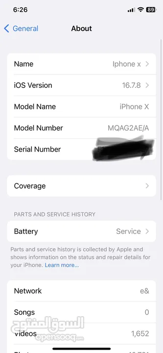 iPhone X 256 GB