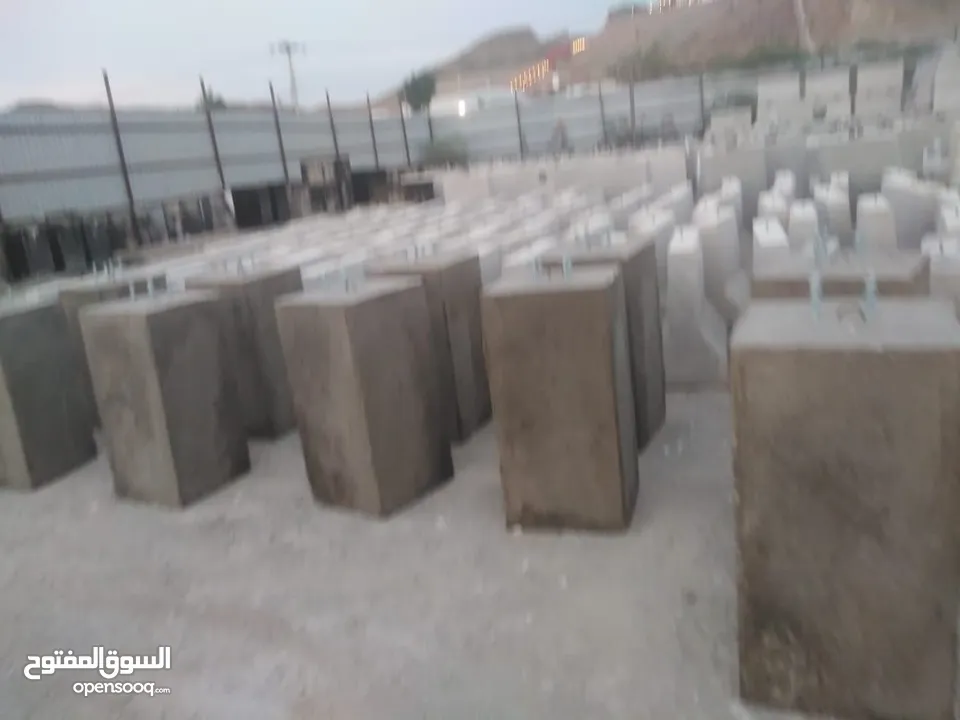 صبات سفتي  حواجز خرسانه جميع  المقاسات