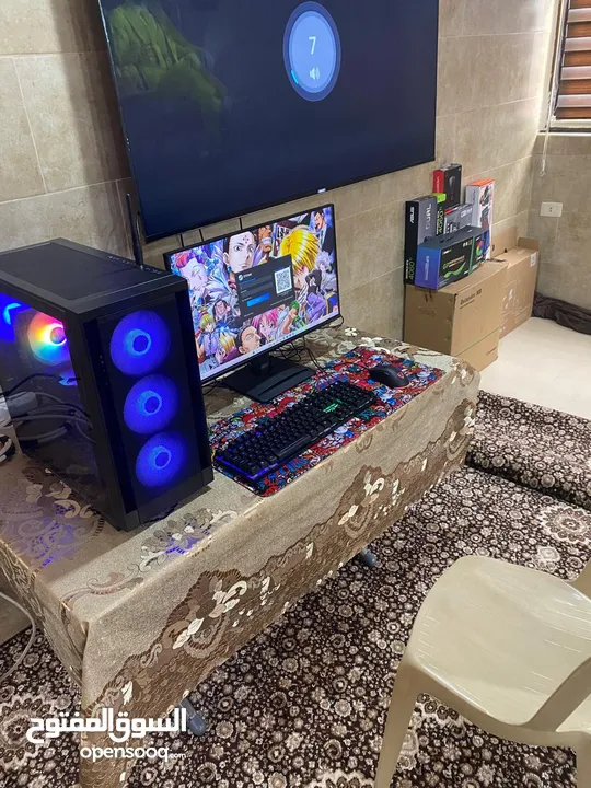 بيسي جيمينج مواصفات قويه i5 الجيل14 كرت 4060ti تخزين 1 تيرا مع  كامل اغراضو بسعر مميز