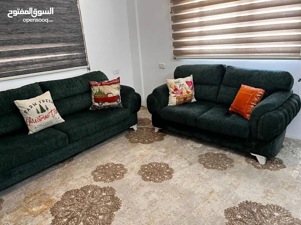 غرفة جلوس امريكي لون اخضر نخب اول