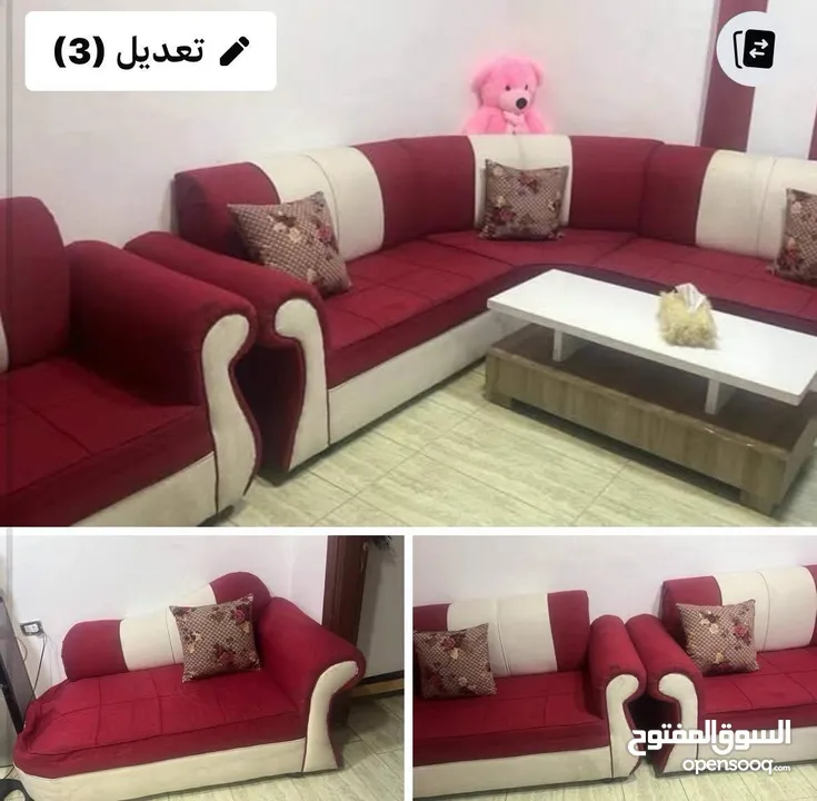 كنب نضيف جدا ممتاز جدا ولاكسر الرجاء تتواصلو حتى يتم بيعها
