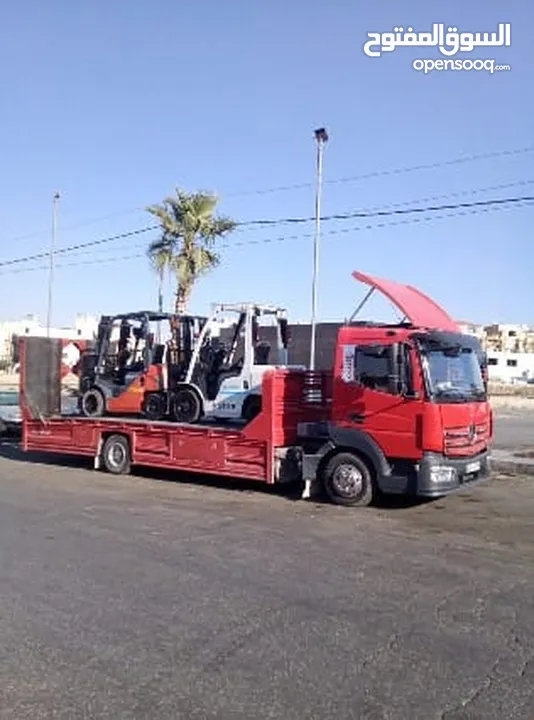 تاجير الرافعات الشوكيه وتنزيل جميع انواع البضائع وتأجير يومي وشهري