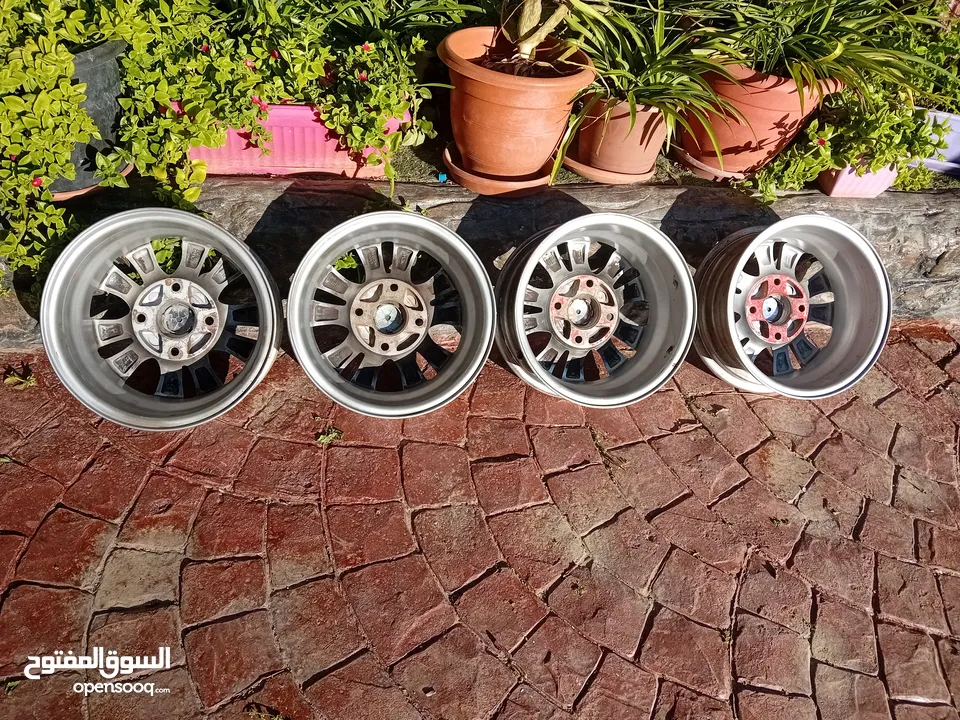 جنطات ألومنيوم 14 Aluminium Wheels شبه جديدة