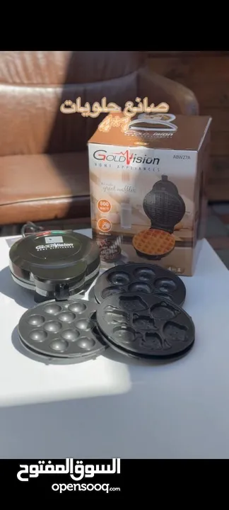 صانع الحلويات الأصلي – 4 قوالب  بانكيك • دونات • وافل • فشافيش... كل الحلويات بلمسة زر!