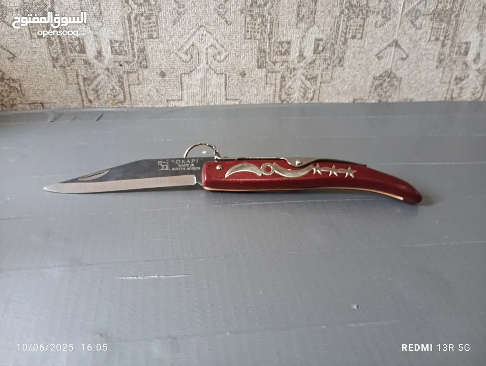 سكين مطويه اوكابي  افريقي درجه اولى حاده جدآ