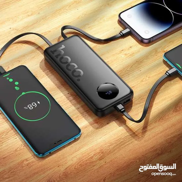 باوربانك اصلي من شركة هوكو بقوة 20000 الف مل امبير مع سلكين شحن in ايفون و تايب سي /////////////////